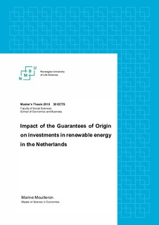 Master thesis on renewable energy